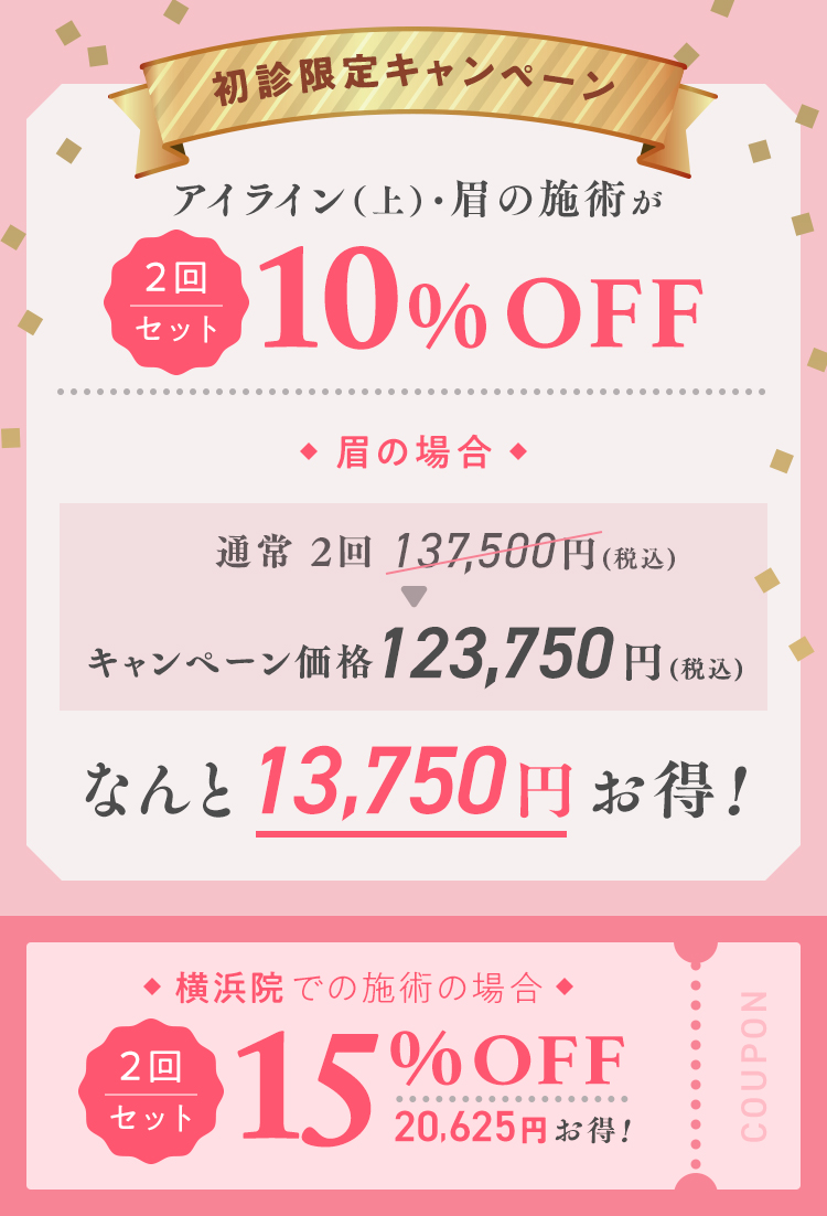 初診限定キャンペーン