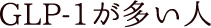 GLP-1が多い人