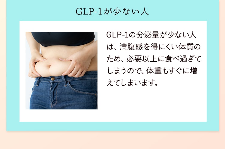 GLP-1が少ない人