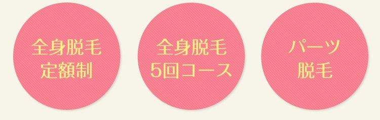 お財布事情に合わせて選べる！2つの脱毛プラン