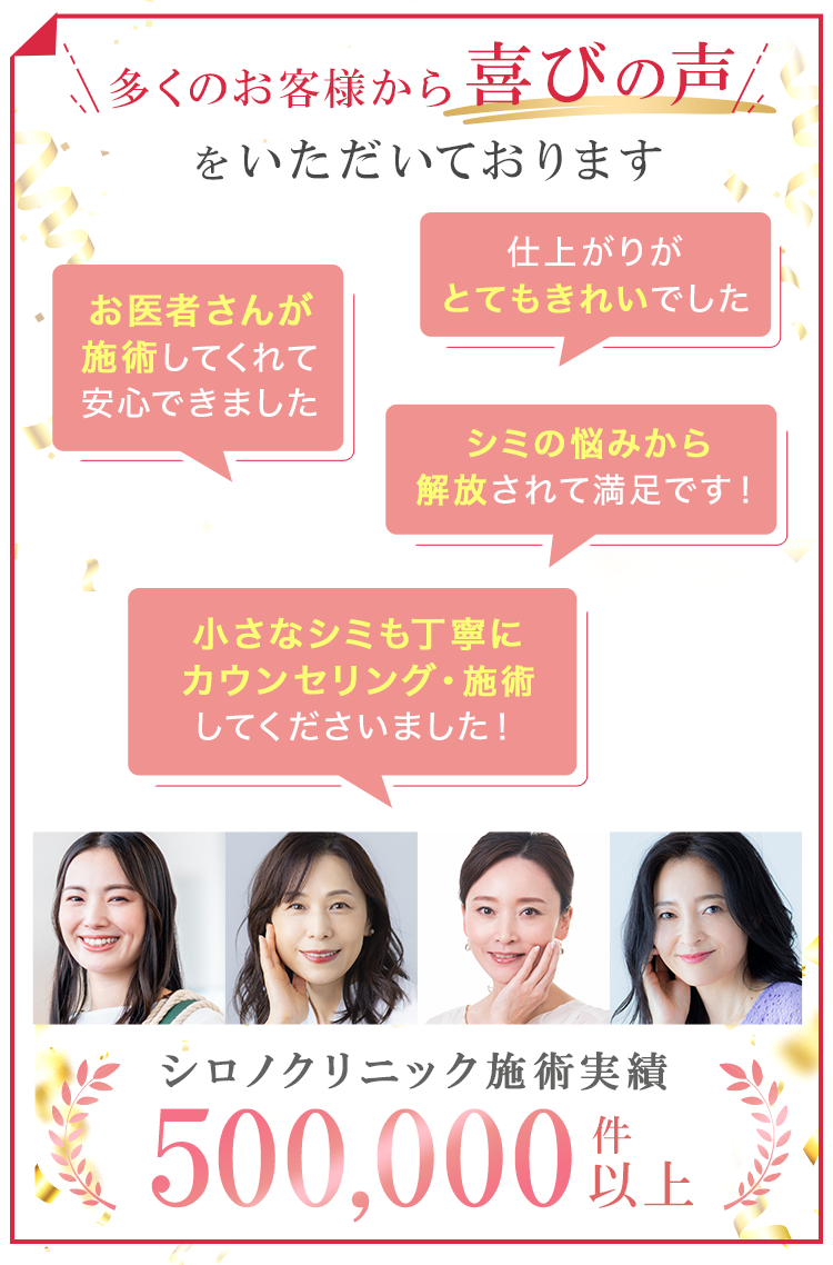 多くのお客様から喜びの声を頂いております