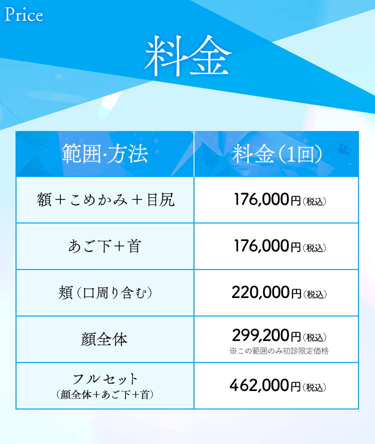 料金表