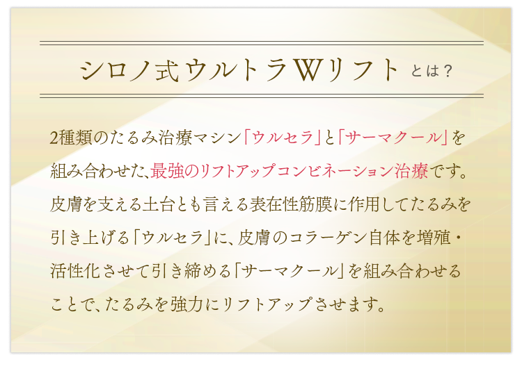 シロノ式ウルトラWリフト